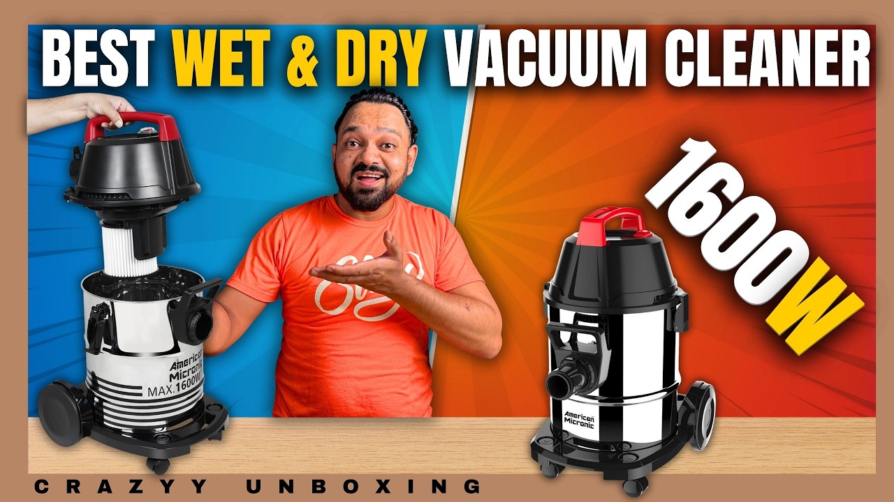 India's Powerful Vacuum Cleaner?? | American Micronic 1600W Wet & Dry Vacuum Cleaner