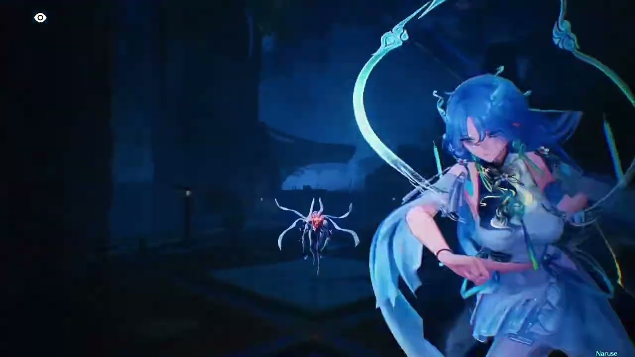 Qingxiao gameplay high quality leak from beta #wutheringwaves #wuwa #leak #real #wuwacreator 