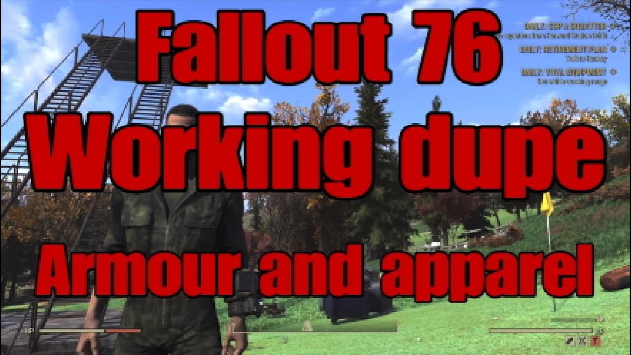 Fallout 76 working duplication method. Dupe armour and apparel. Easy to follow guide.