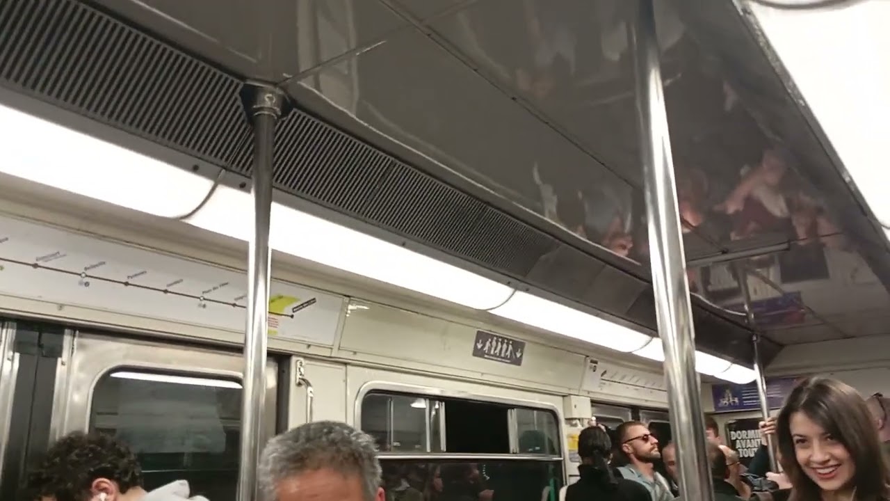 Trajet a bord d'un MP59 de Châtelet à République en direction des Lilas ! (rame 6073)