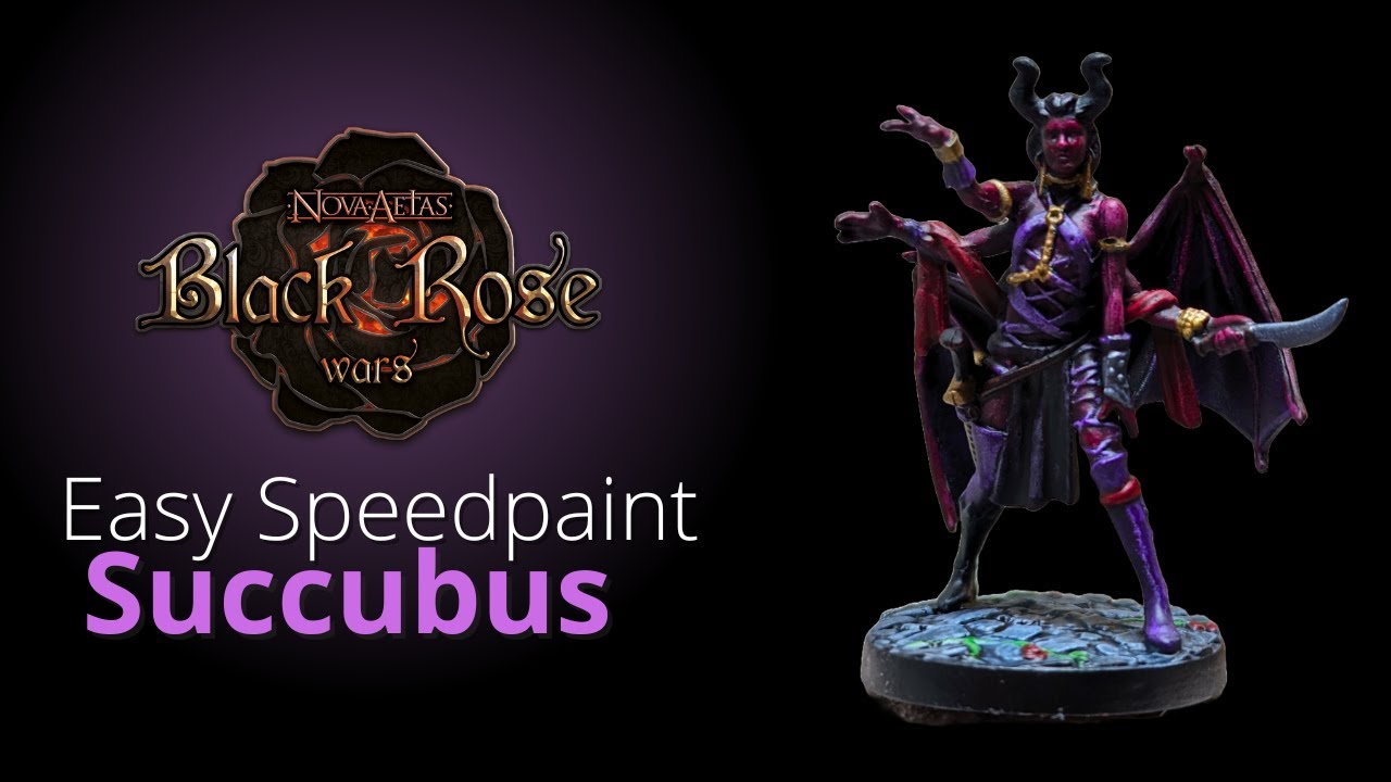 🎨Easy Speedpaint - Succubus - Black Rose Wars Rebirth⚫🌹⚔️