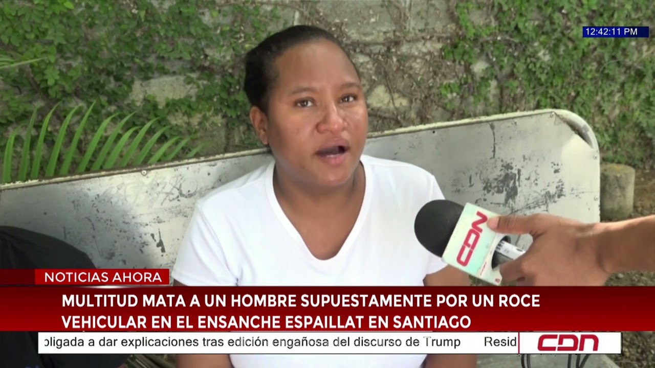 Multitud mata a un hombre supuestamente por un roce vehicular en el ensanche Espaillat en Santiago