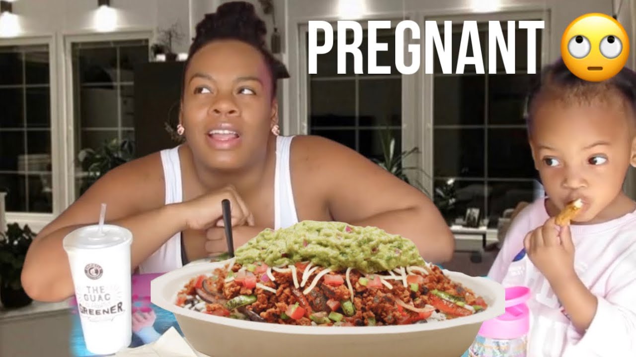Im Pregnant again Chipotle with Amayah