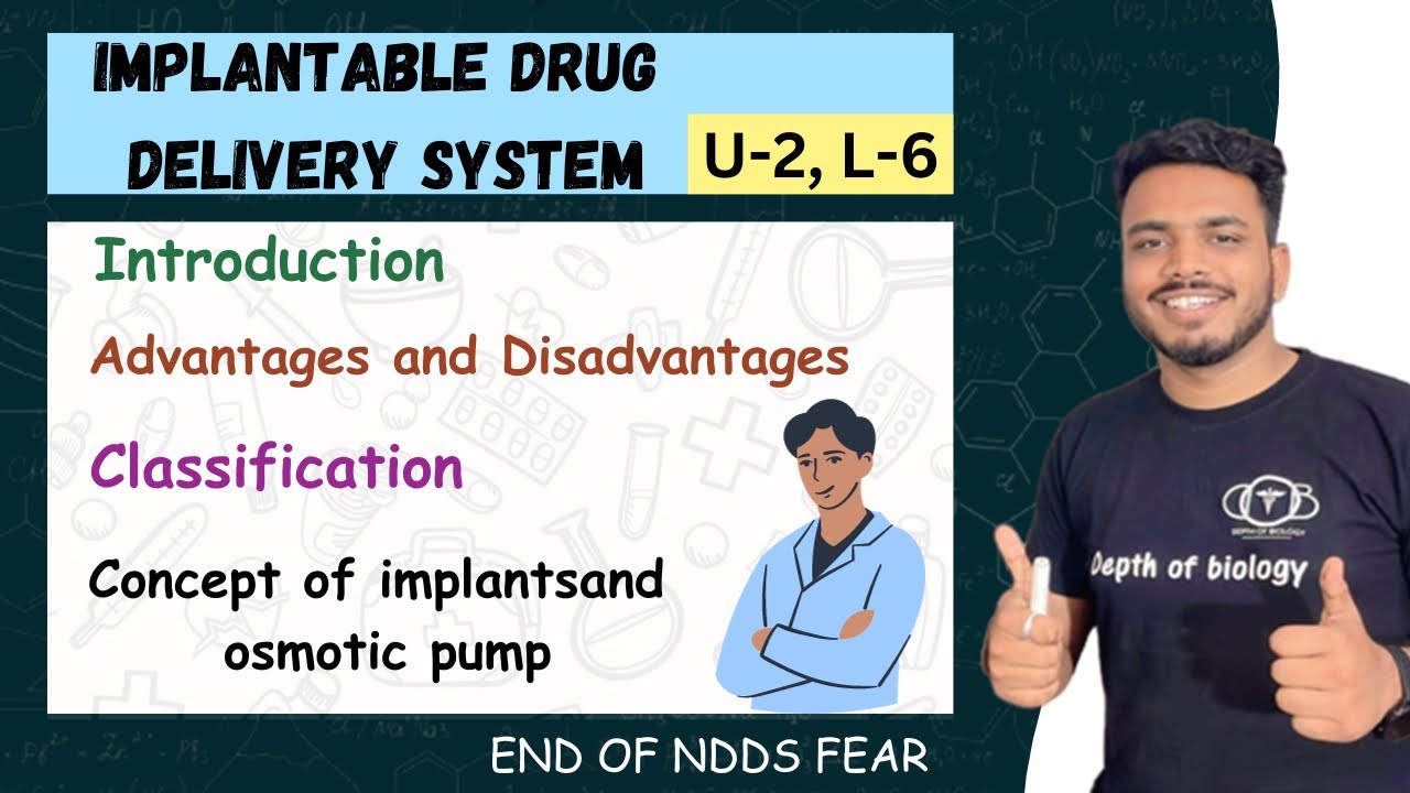 Implantable Drug Delivery Systems || concept of implantsand osmotic pump 