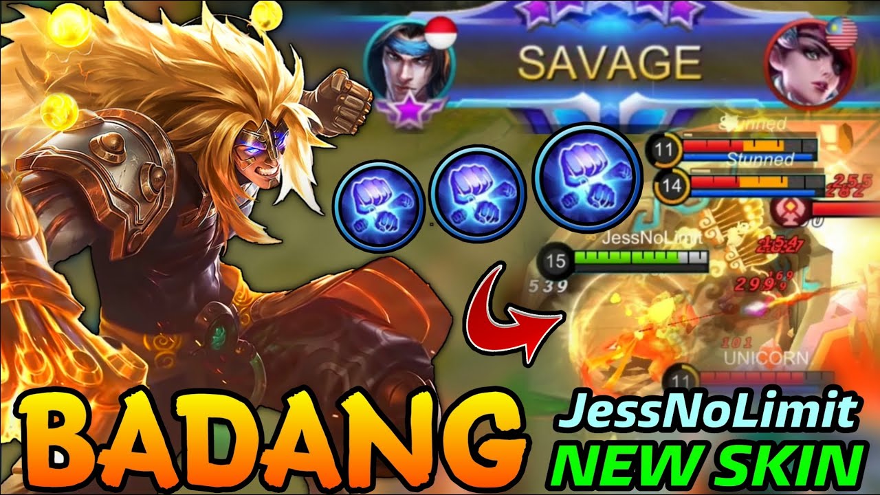 SAVAGE!! Badang Fist of Zen New EPIC Skin by JessNoLimit -  MLBB