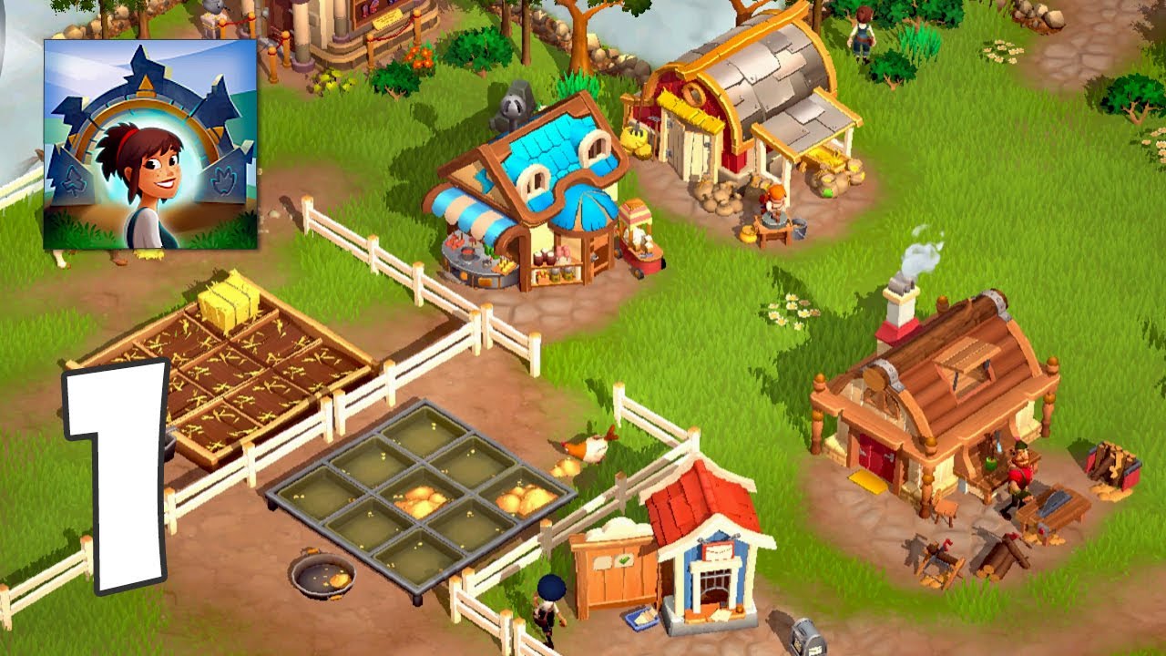 Sunrise Village - Gameplay Walkthrough Part 1 - Level 5 (Android, iOS) Farm Game