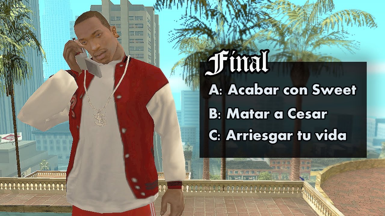 Este MOD TRAE FINALES ALTERNATIVOS para GTA SAN ANDREAS