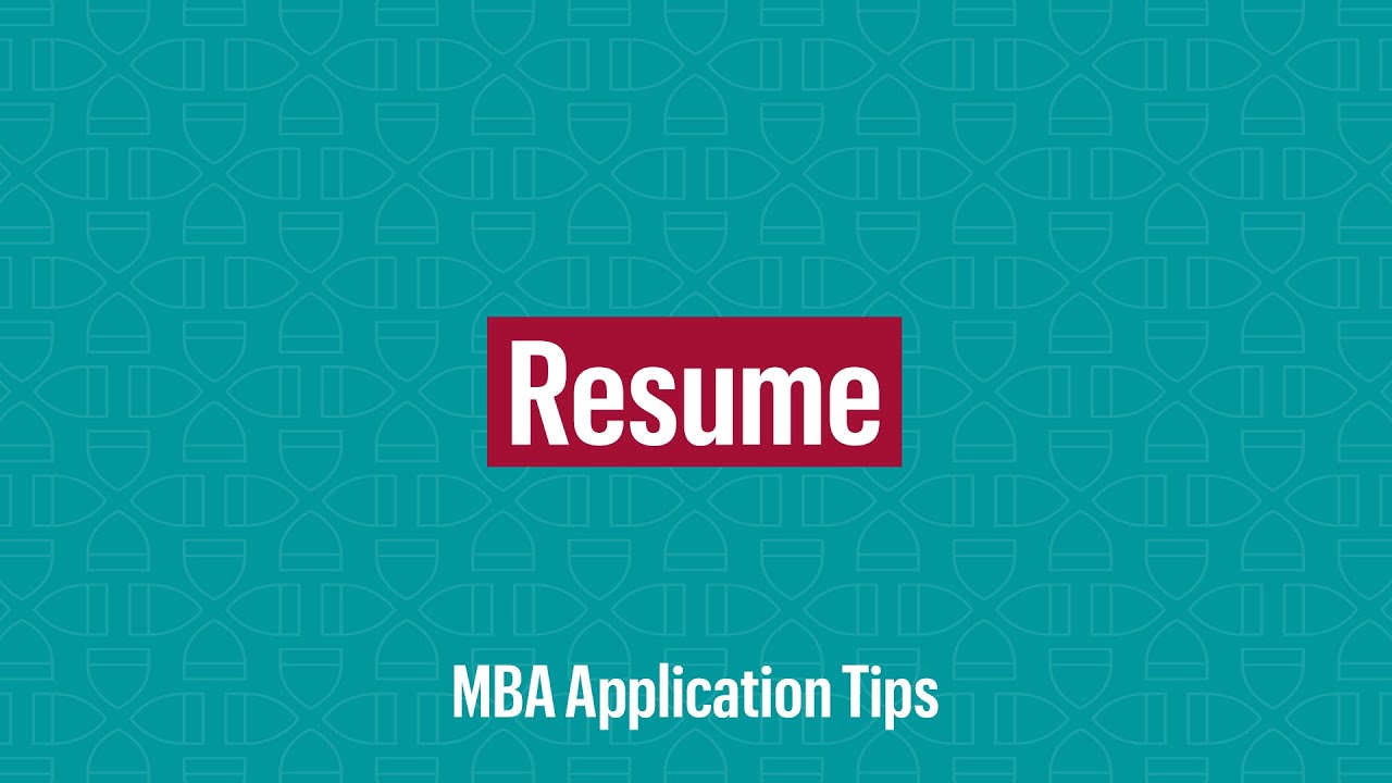 Советы по подаче заявления на получение степени MBA: резюме