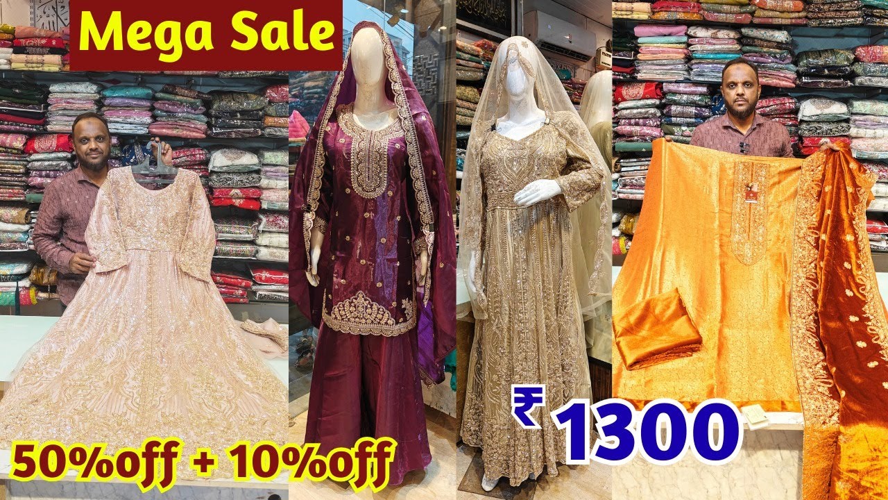 Mega Sale #50% + Extra #10%off | ₹1300 Pakistani Suits Readymade Gharara Palazzo Dresses