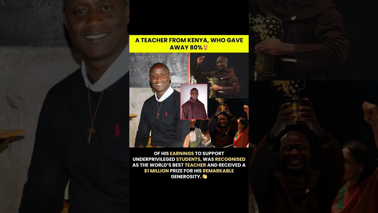 OF HIS EARNINGS TO SUPPORT UNDERPRIVILEGED STUDENTS, WAS RECOGNISED AS THE.!?