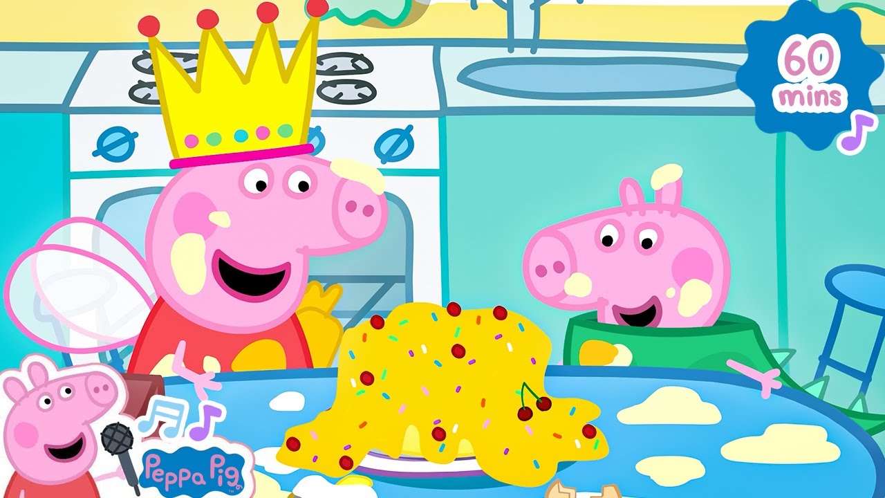 When Mommy Goes Away, I Make A Mess 🎵🐷🎂 Kids Songs & Nursery Rhymes | Peppa Pig Cartoon Peppa Songs