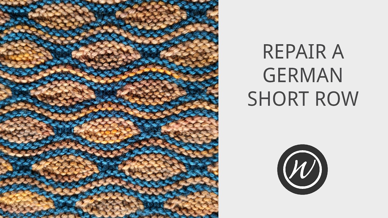 Repair A Dropped German Short Row!