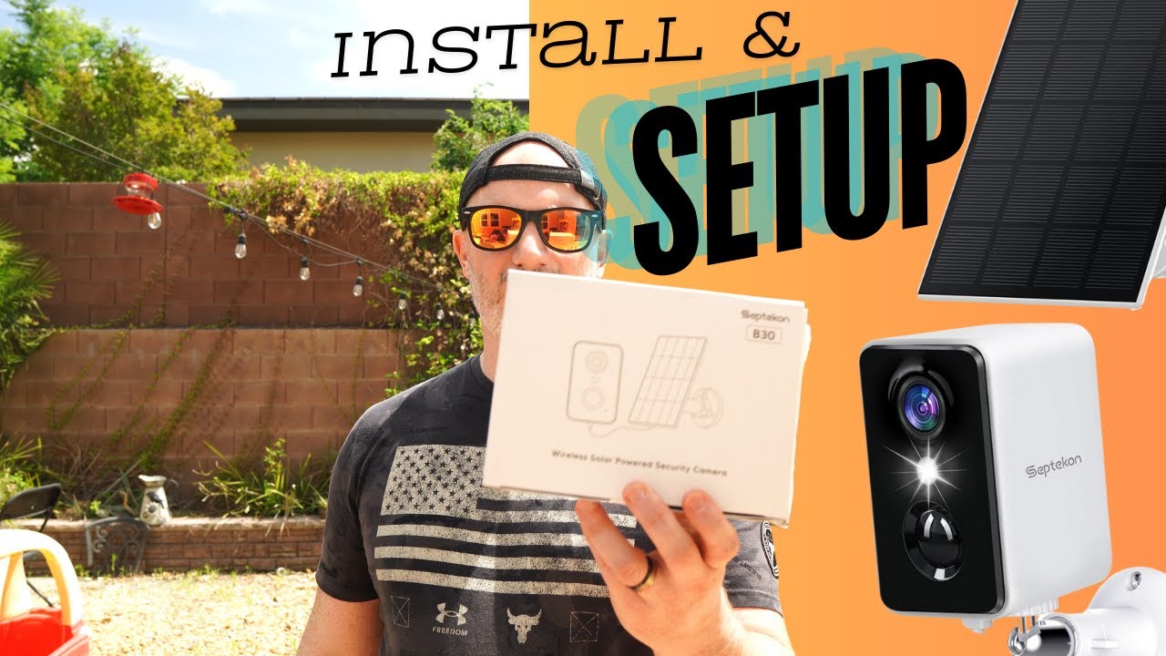 Septekon Solar Security Camera Set Up #septekon #securitycamera #solarcamera #installation