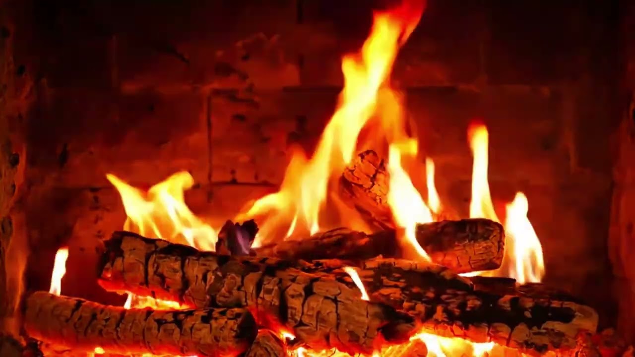 🔥 Calm Nights and Warm Glow &ndash; Golden Fire Blazes Steadily with Natural Crackling Wood Sounds.