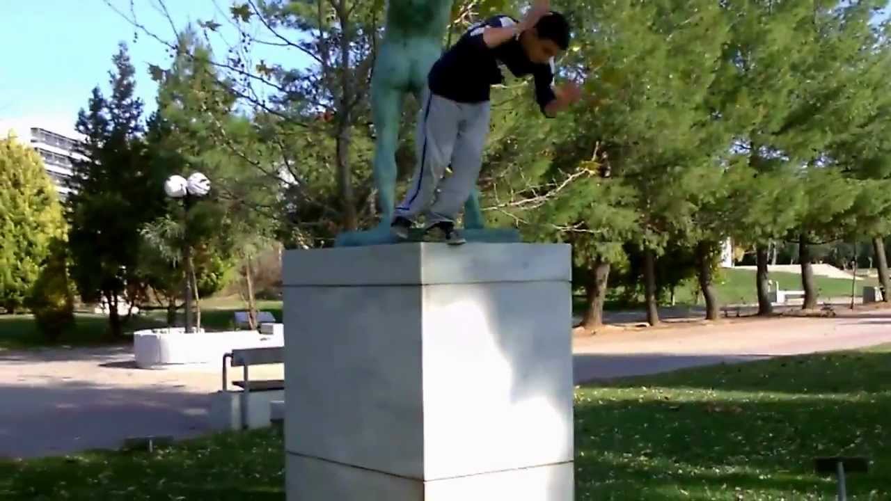 Webster Bail ( one foot front flip )