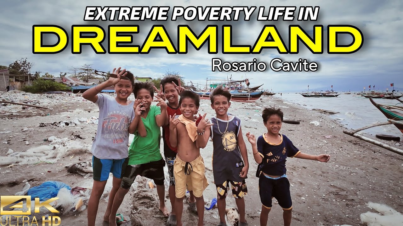 EXTREME POVERTY Walk Tour in Dreamland Rosario Cavite Philippines [4K]