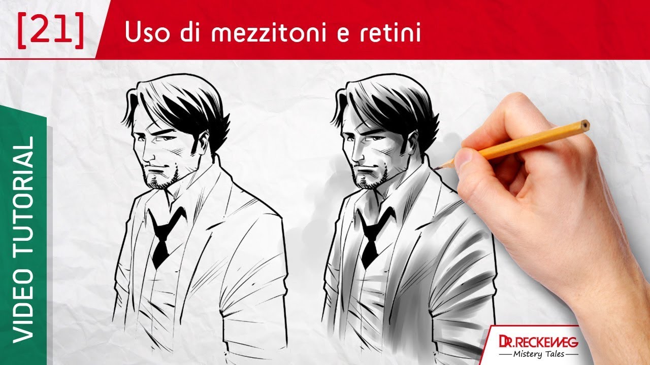 Uso dei mezzitoni e dei retini - Come disegnare un fumetto