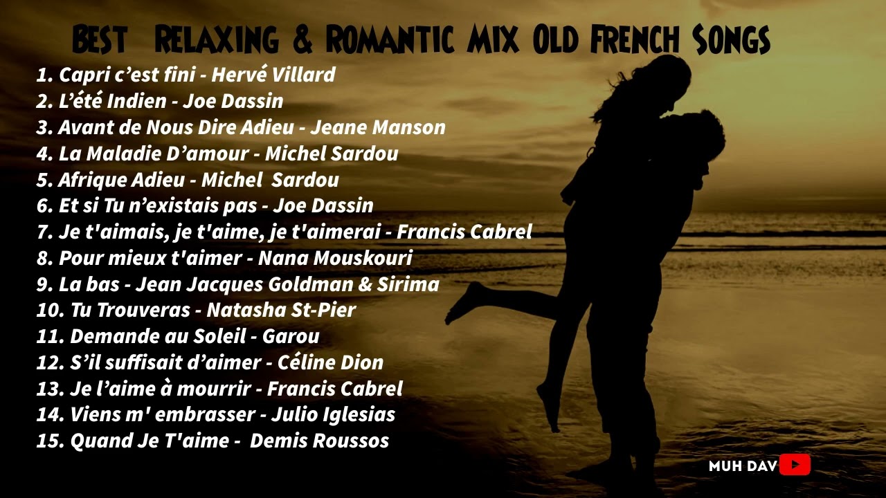 Best  Relaxing & Romantic Mix Old French Songs