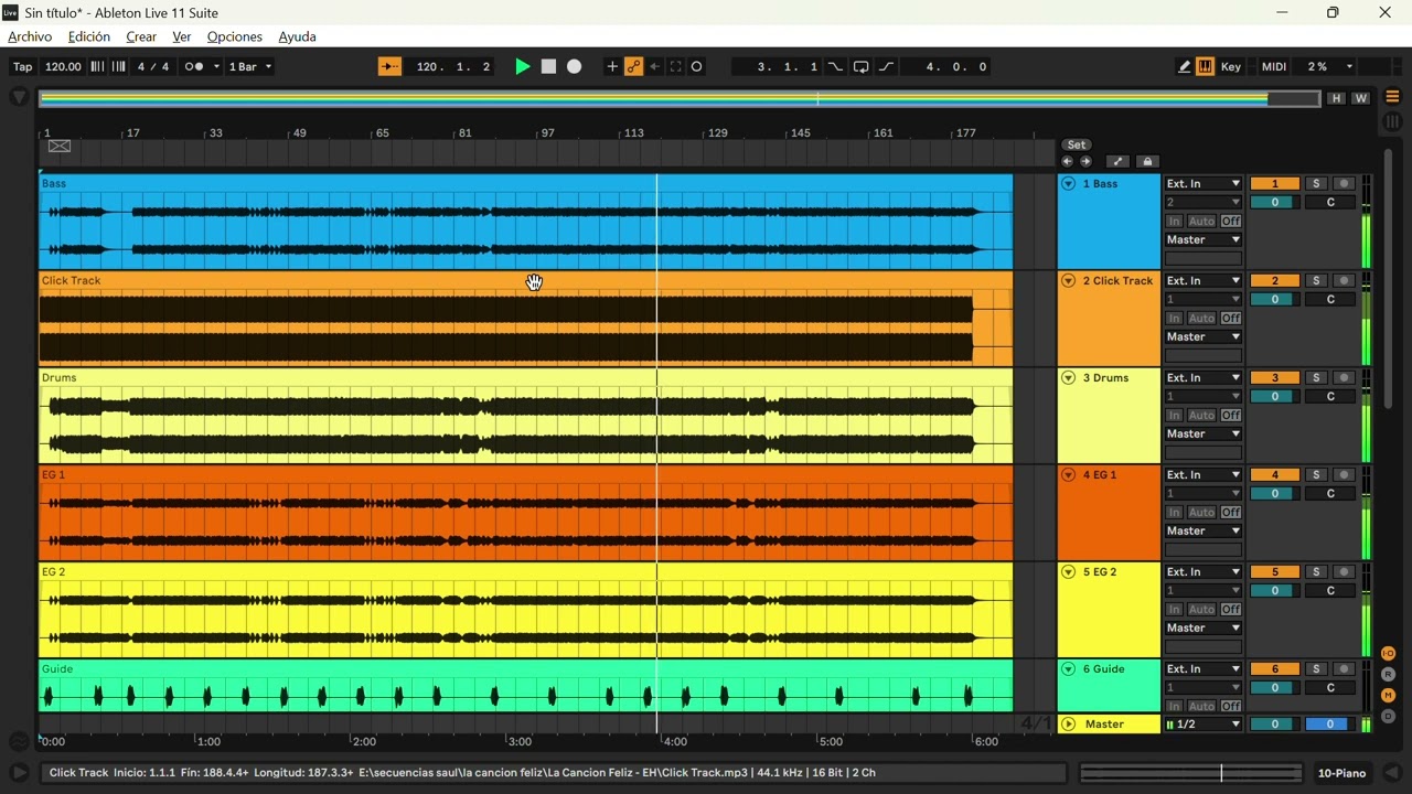 La canción Feliz Ebenezer MULTITRACK