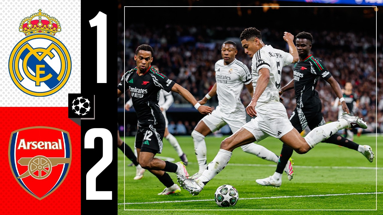 HIGHLIGHTS | Real Madrid 1-2 Arsenal | Champions League