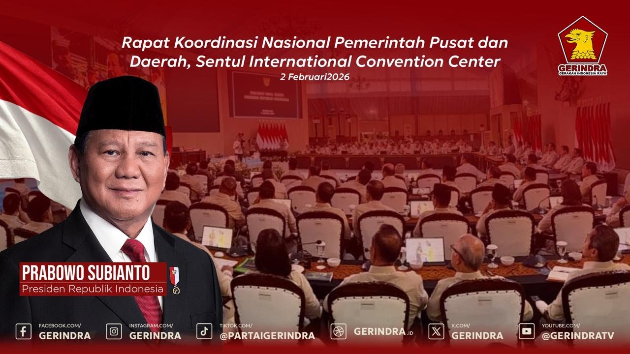 LIVE: Rapat Koordinasi Nasional Pemerintah Pusat dan Daerah, Sentul, 2 Februari 2026