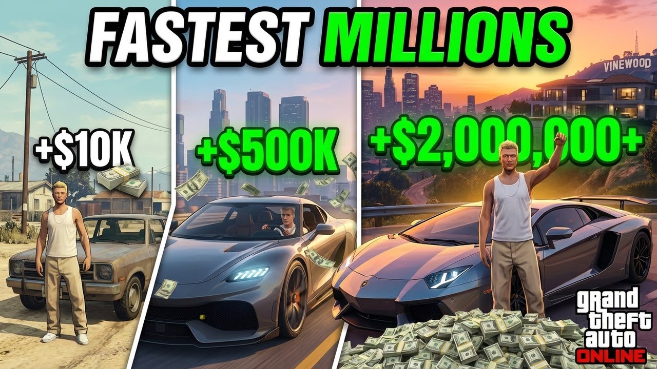 Fastest way to make millions as a beginner in Gta5 online(2025).