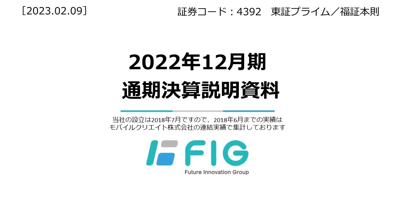【決算】2022.通期決算説明