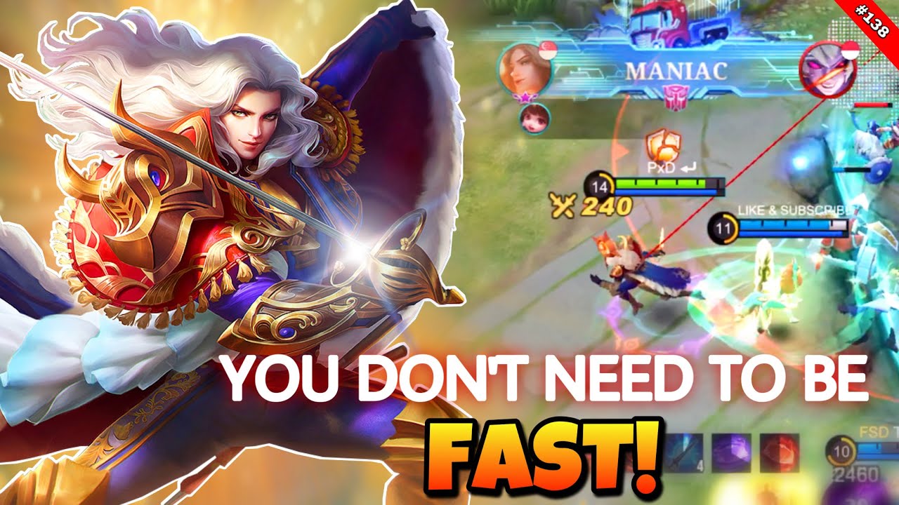 SLOWHAND LANCELOT WITH MANIAC?! | LANCELOT BUILD & EMBLEM | TUTORIAL LANCELOT | TIPS & TRICKS | MLBB