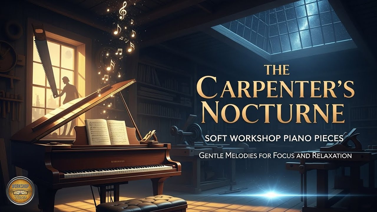 The Carpenter’s Nocturne: Soft Workshop Piano Pieces - Gentle Melodies for Focus and Relaxation