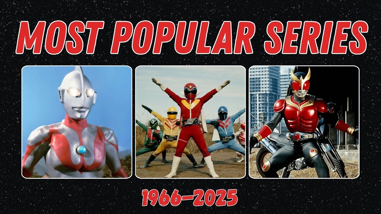 Most Popular Tokusatsu Series of Every Year (1966&ndash;2025)