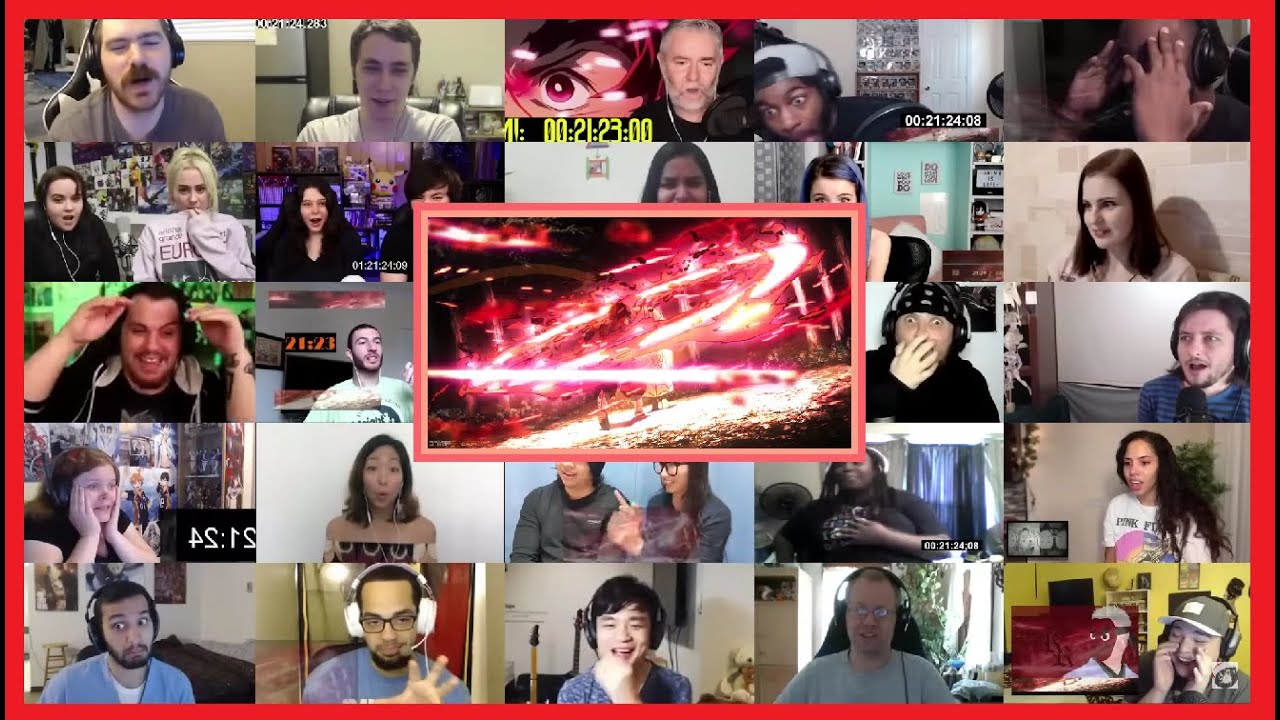 Kimetsu no Yaiba Episode 19 Reaction Mashup - Multi Reaction