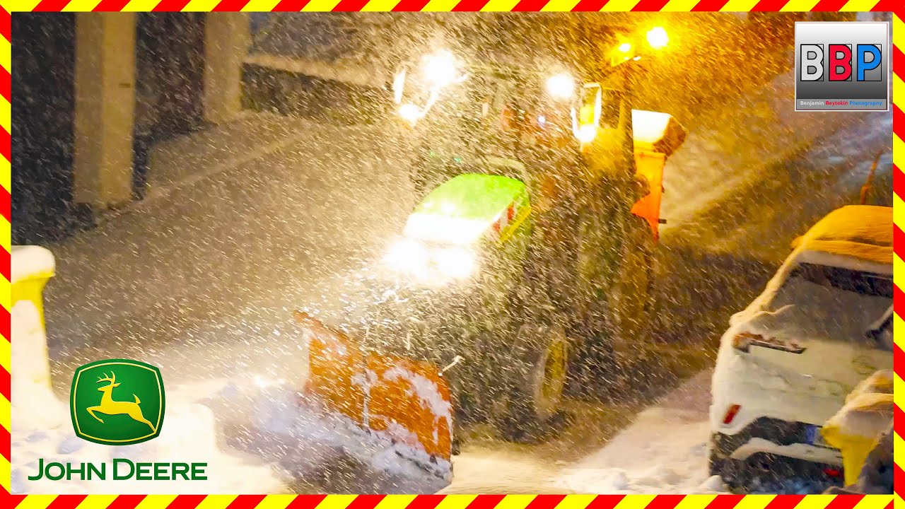 🚜 John Deere 3720 🥶 Winterdienst, Leutenbach, Germany, 25.01.2026. #johndeeretractor