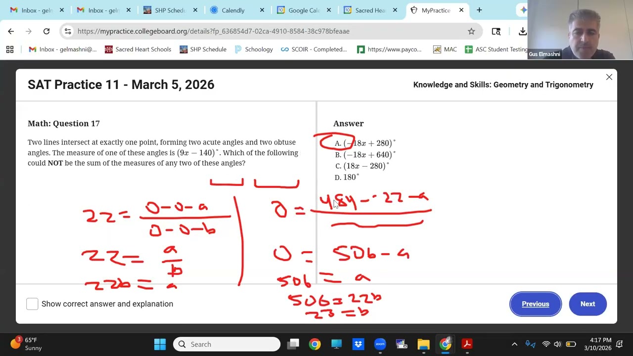 SAT Math Strategies Digital SAT
