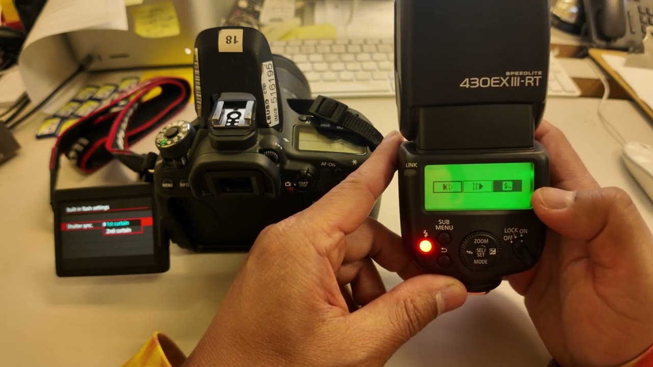 Canon Speedlite 430EX III-RT Setting Tutorial for on Top of Canon Camera