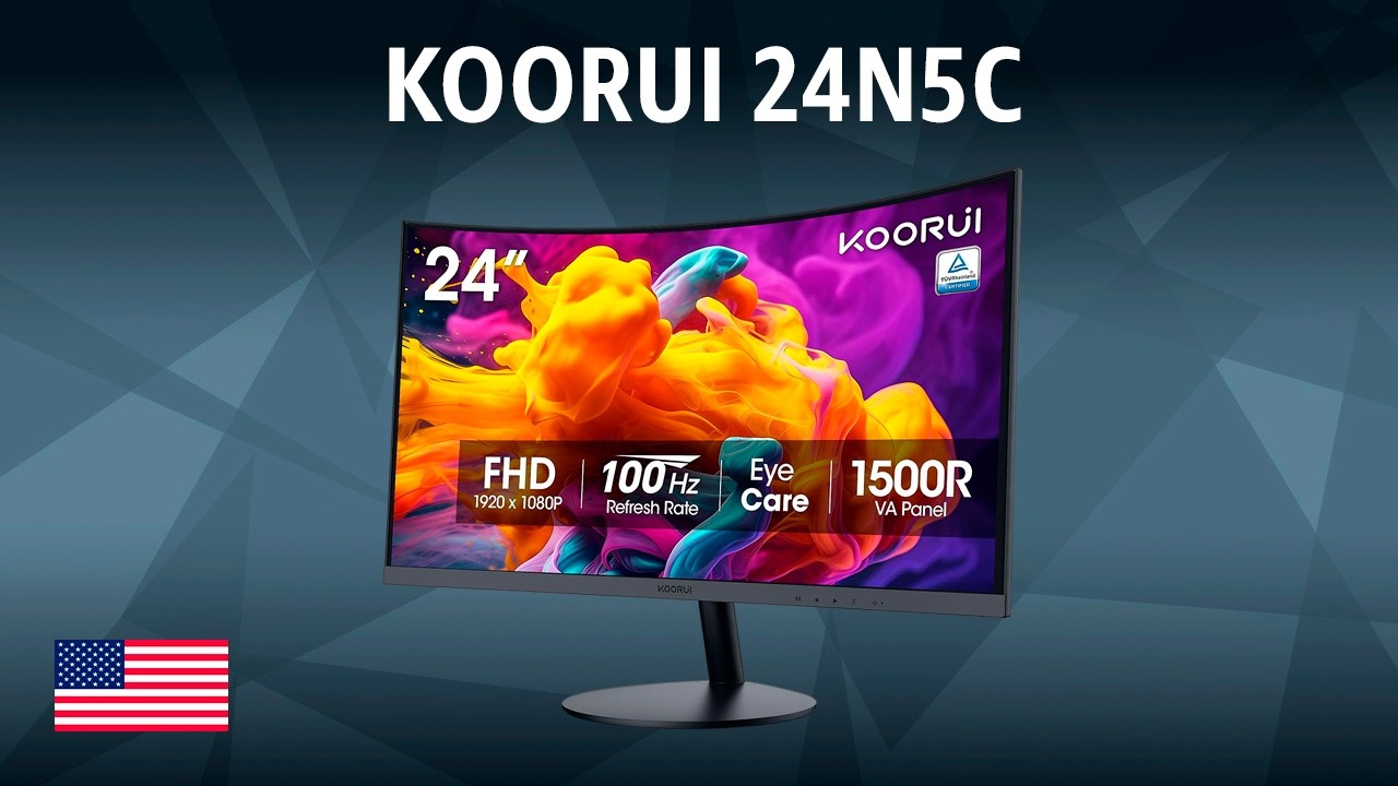 Monitor KOORUI 24N5C | TEST | English