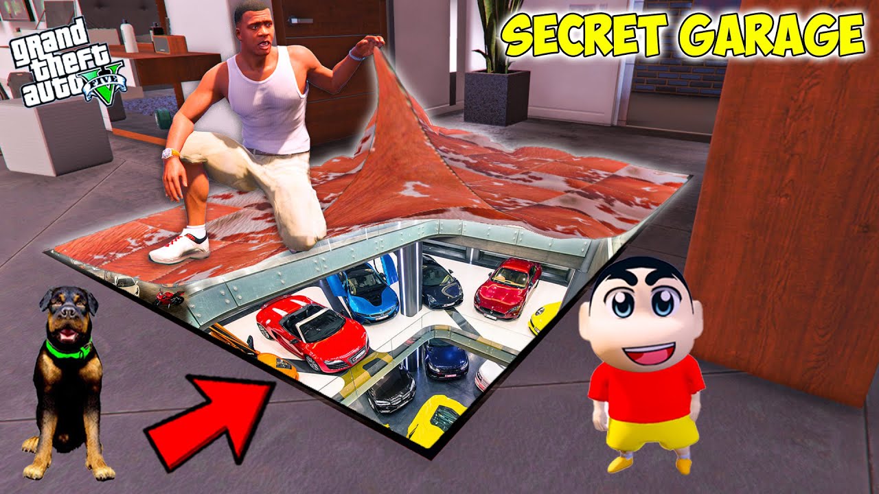 Franklin And Shinchan Found Rarest Super Car Garage Under Franklin's Room in GTA 5 !