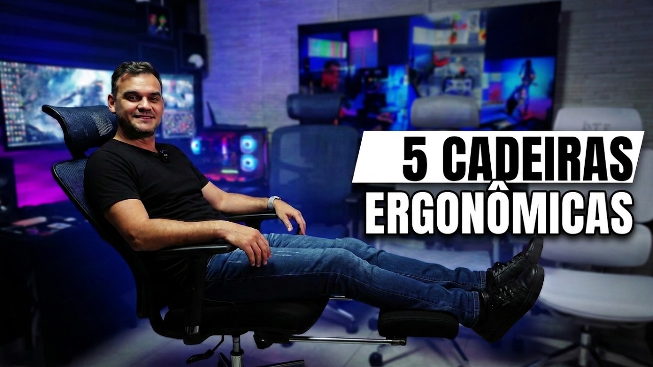 Comparei 5 Cadeiras Ergonômicas de 2025 - Veja Qual é a Campeã!