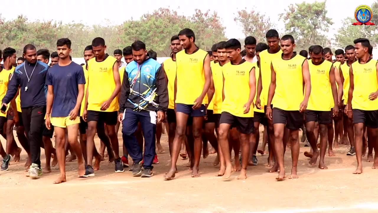 Free Army Coaching || 1.6k running competition at ambedkar stadium || tejas defence academy