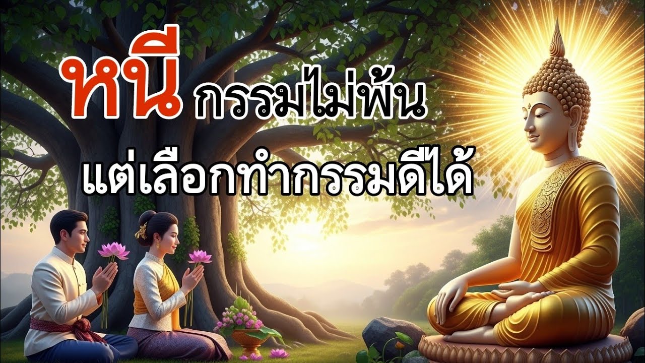 หนีกรรมไม่พ้น แต่เลือกได้#รักษาใจด้วยธรรมะ#ธรรมะสอนใจ #ธรรมะก่อนนอน#แสงสว่างที่อบอุ่น