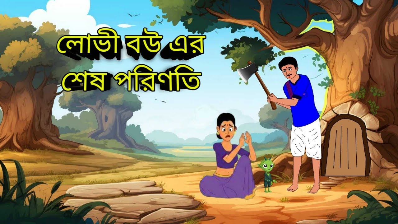 লোভী বউয়ের উচিত শিক্ষা  | Bangla Golpo | Moral Story | Cartoon Story