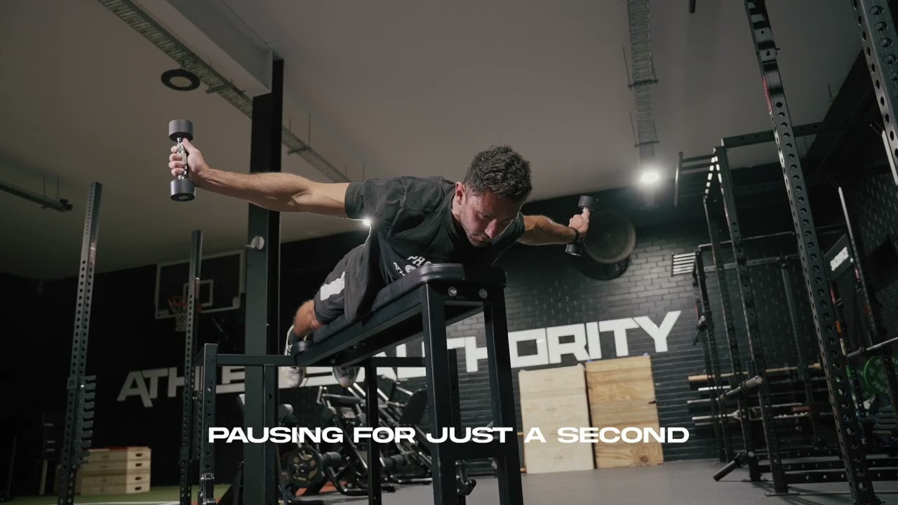 Dumbbell Prone T-I Raise (Shoulder Stability)