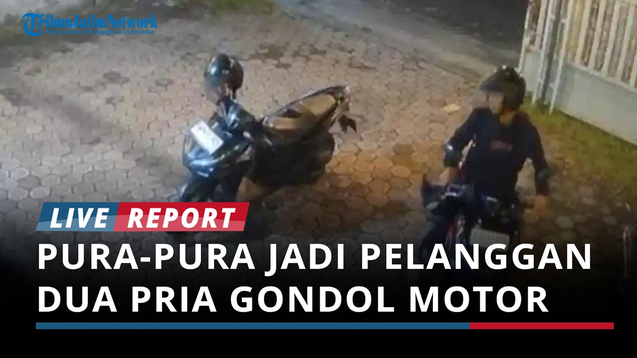 Pura-pura Jadi Pelanggan, Dua Pria Misterius Gondol Motor Pengunjung Kafe di Jombang