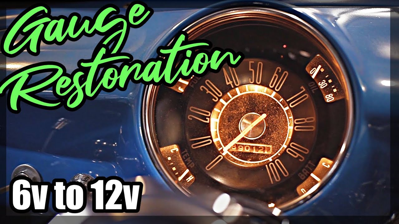 Cleaning and converting your classic car gauges from 6 volts to 12 volts; Shoebox Ford Ep15