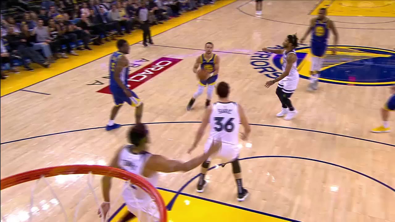 Steph Curry Two PointThree Point Field Goal Timberwolves @ Warriors  NBA Official 1