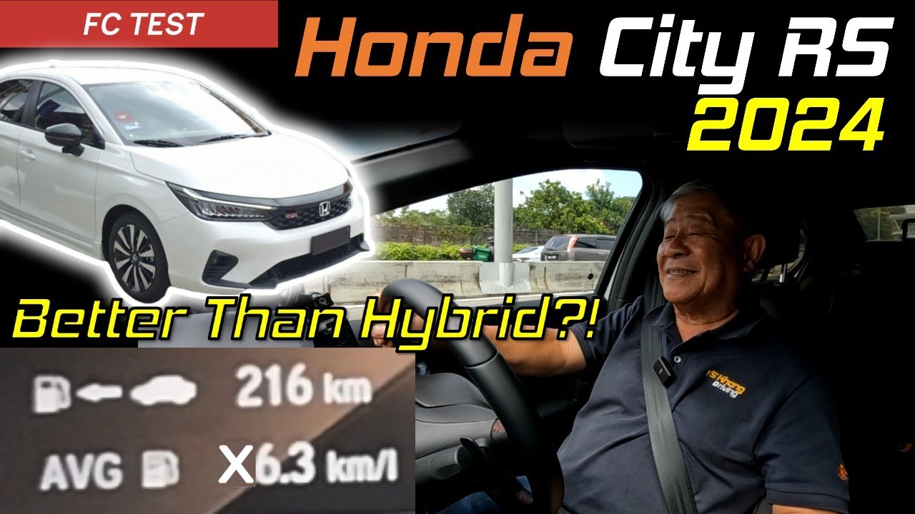 Тест расхода топлива Honda City RS 2024 &mdash; лучше, чем гибрид?! | YS Khong Driving