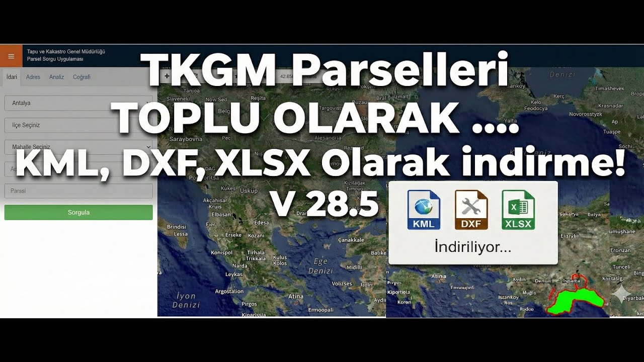 Parsel Sorgu R V28.5 - TKGM Toplu Parsel İndirme Programı #reklam