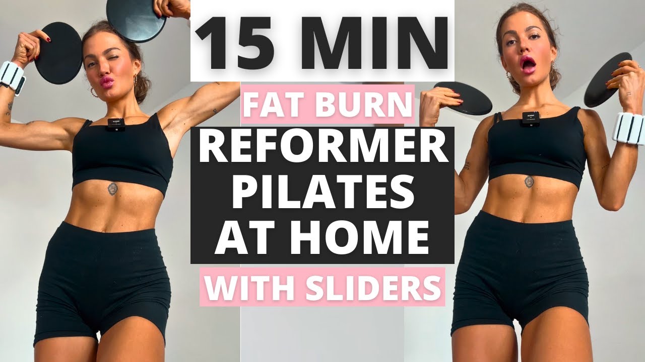 15 Min Reformer Pilates at Home with Sliders| Do this every day to get Snatched and Toned & Burn Fat
