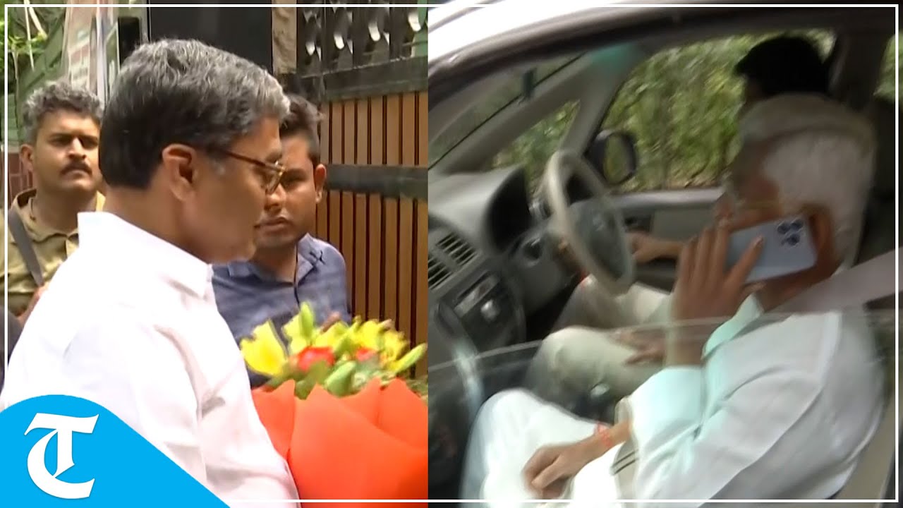 Delhi: Newly-elected Karnataka Congress MLAs arrive at Mallikarjun Kharge&rsquo;s residence