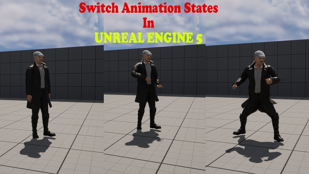 Как переключать состояния анимации в Unreal Engine