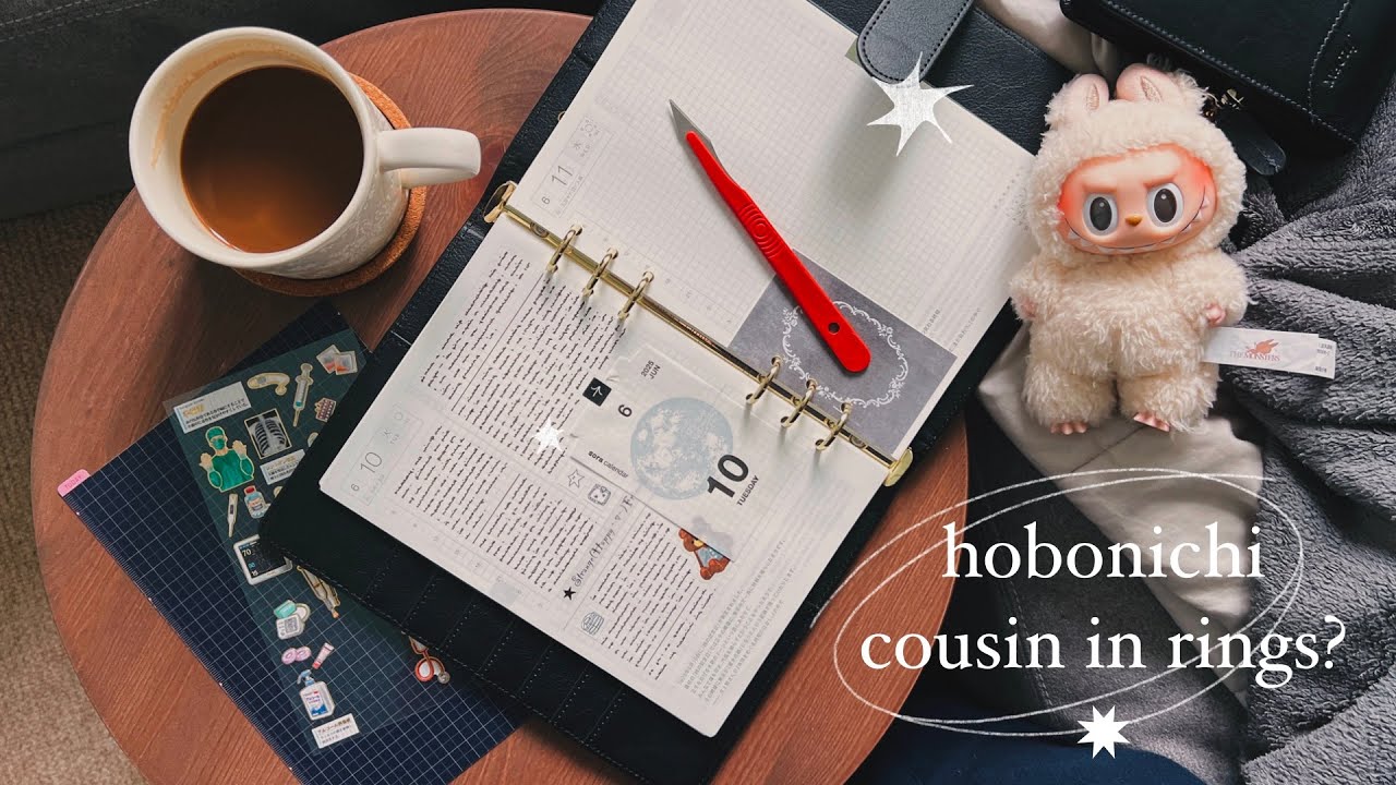 turning the hobonichi cousin into a ring binder | for science 🧪✸